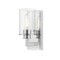 Z-Lite Savannah 1 Light Wall Sconce, Chrome & Clear 462-1S-CH - alternate 7